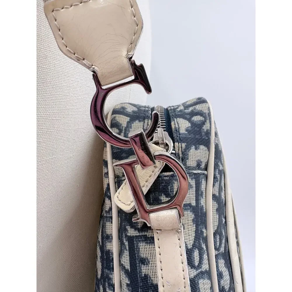 Authenticated Christian Diorissimo Monogramem Canvas Trotter Messenger Bag